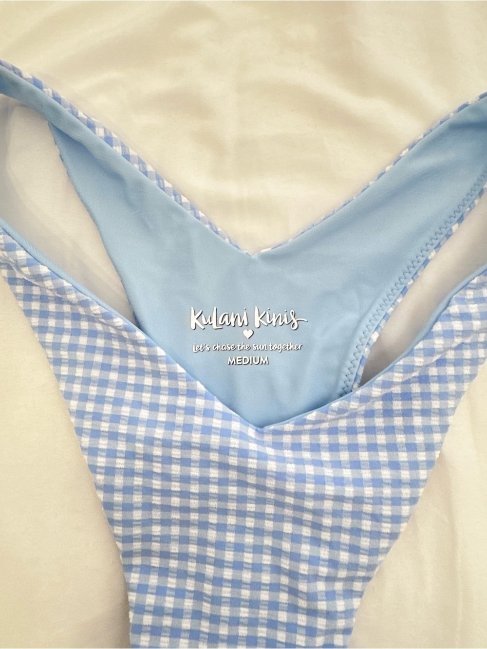 Kulani Kinis Blue Gingham Bikini Set - Picture 6 of 10